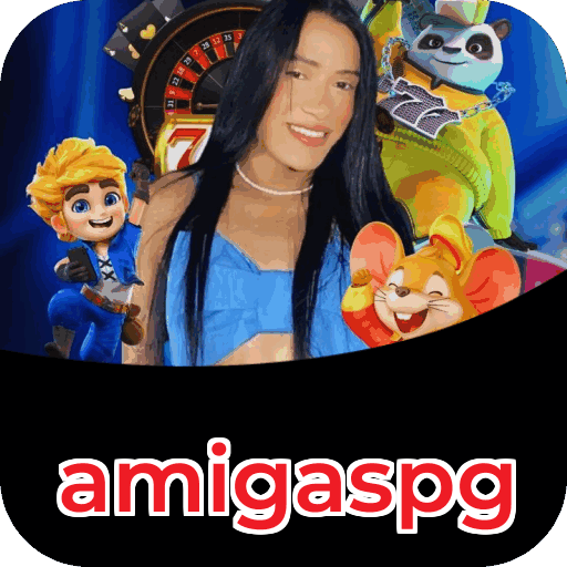 Interface do aplicativo amigaspg mostrando jogos disponíveis no iOS e Android